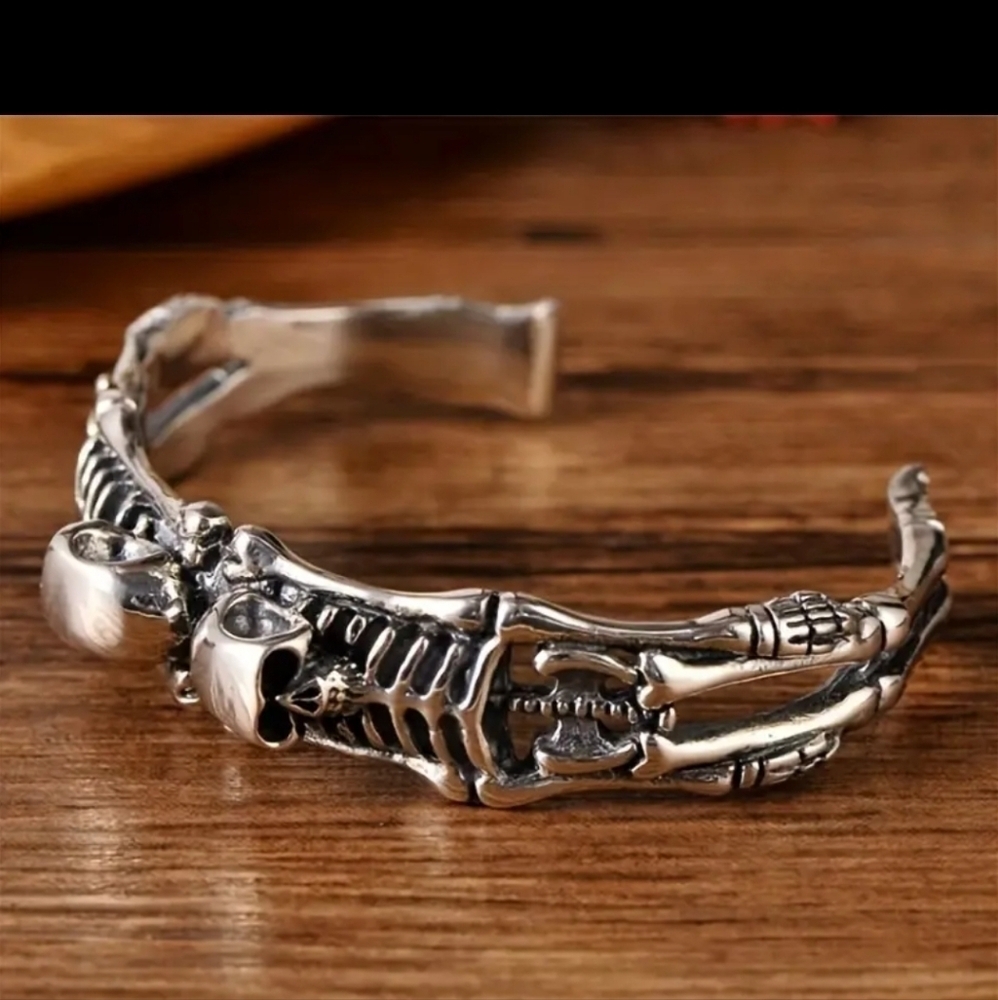 Skeleton Metal Bracelet NIB